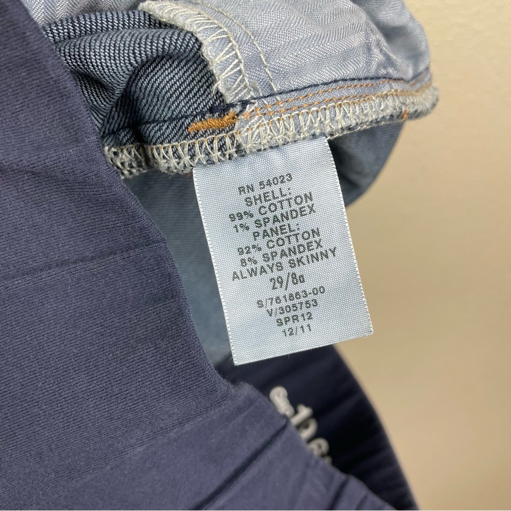 Gap Women's Maternity 29 8 Always Skinny Dark Wash Jeans Pull On Stretch Waist - Picture 13 of 14